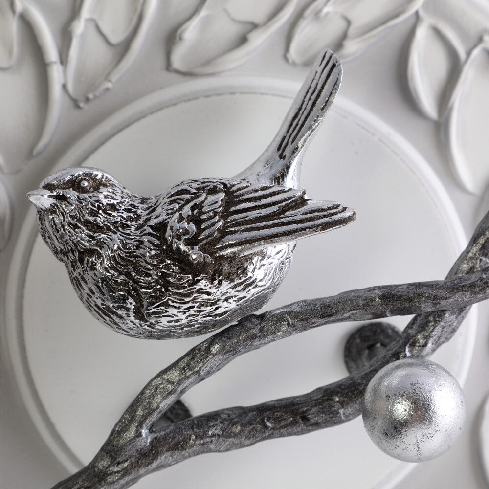 Полка-ключница Терра Бранч Айс Античное Серебро