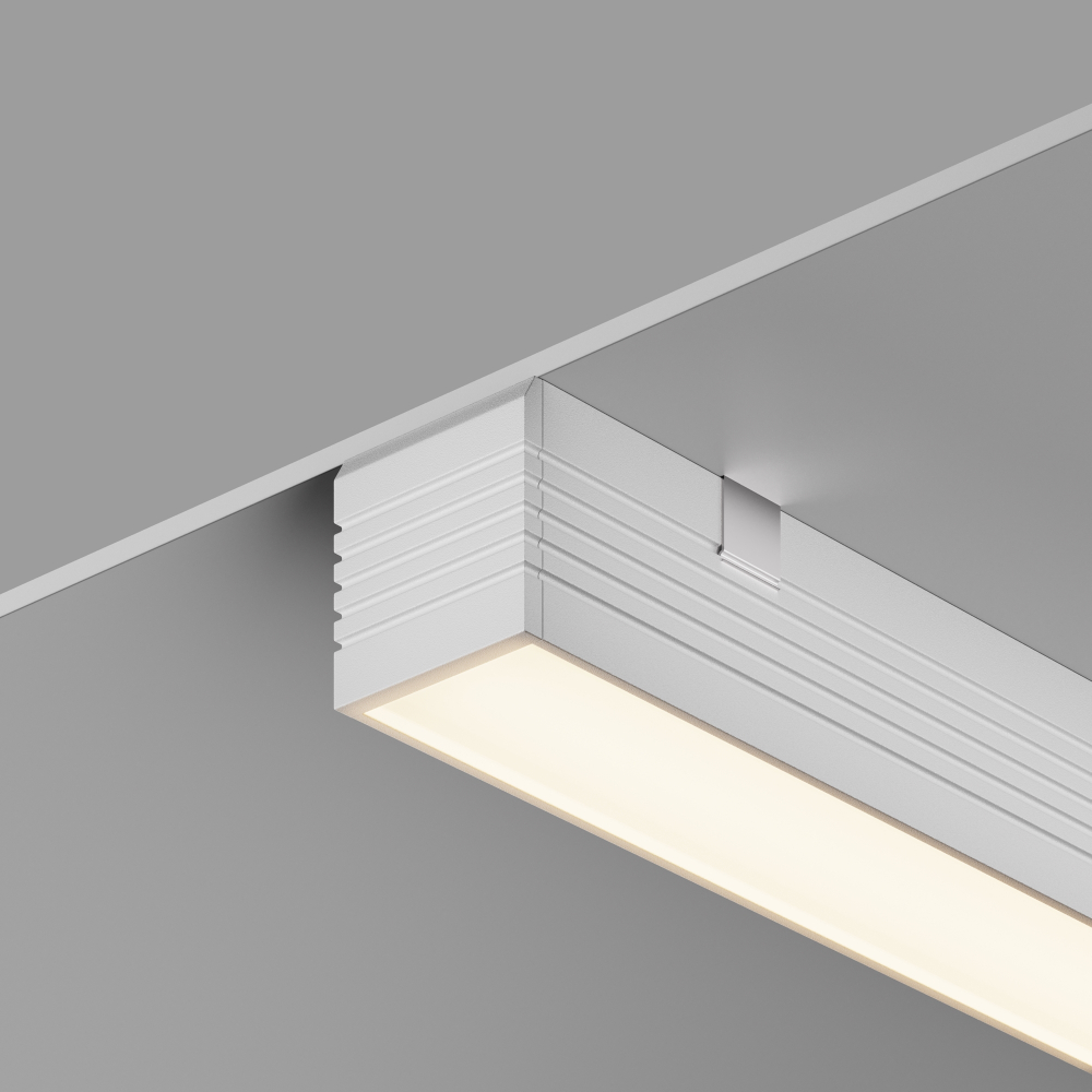 Алюминиевый профиль Maytoni накладной 35x35 (Серебро, 2 м), ALM-3535AT-S-2M 631008