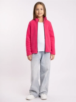 Кофта флисовая детская на молнии для девочки