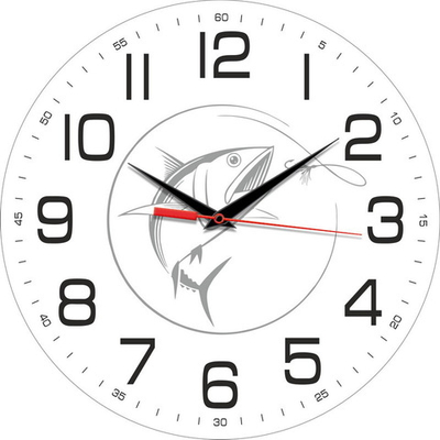рыбалка 05. Часы для рыбаков Декор для дома, подарок