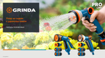 GRINDA Х-834, пистолет поливочный X-8, коннектор 3/4, конектор 3/4 с автостопом, адаптер с внутр. резьбой 1/2 х 3/4,набор поливочный PROLine (429167)
