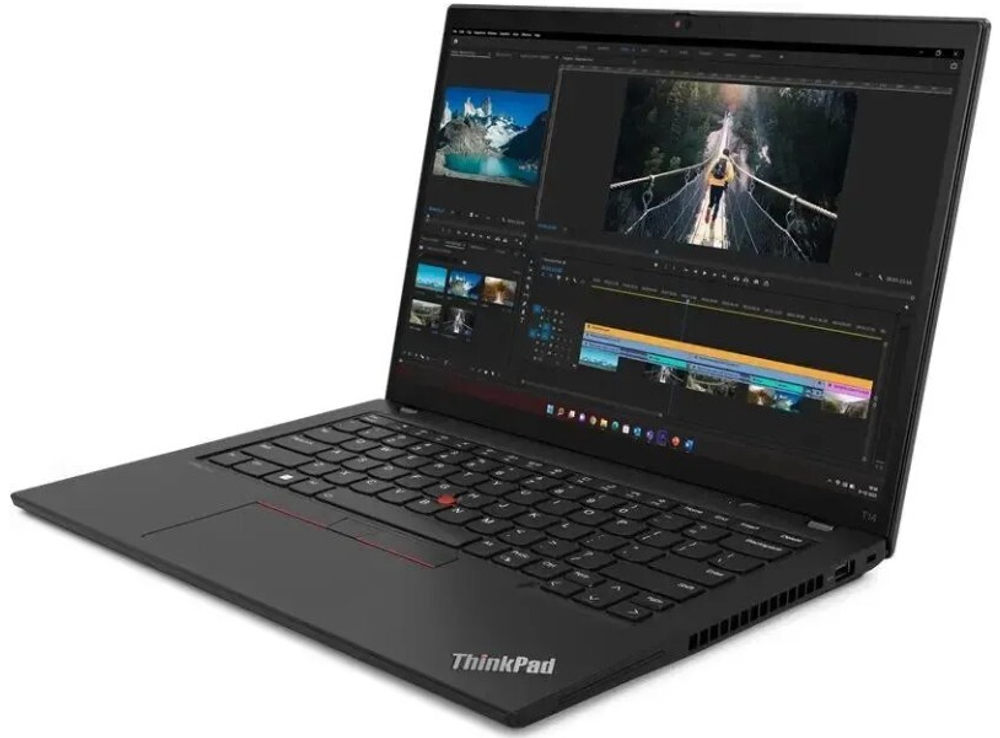Ноутбук  Lenovo ThinkPad T14 G4 14 ", Core Ultra 7, 16 Гб RAM, 512 Гб SSD, Arc graphics, Черный