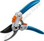 GRINDA P-51, 200 мм, закаленная сталь, шестерённая передача, двухкомпонентные рукоятки, покрытие ПВХ, плоскостной секатор, PROLine (423451_z01)