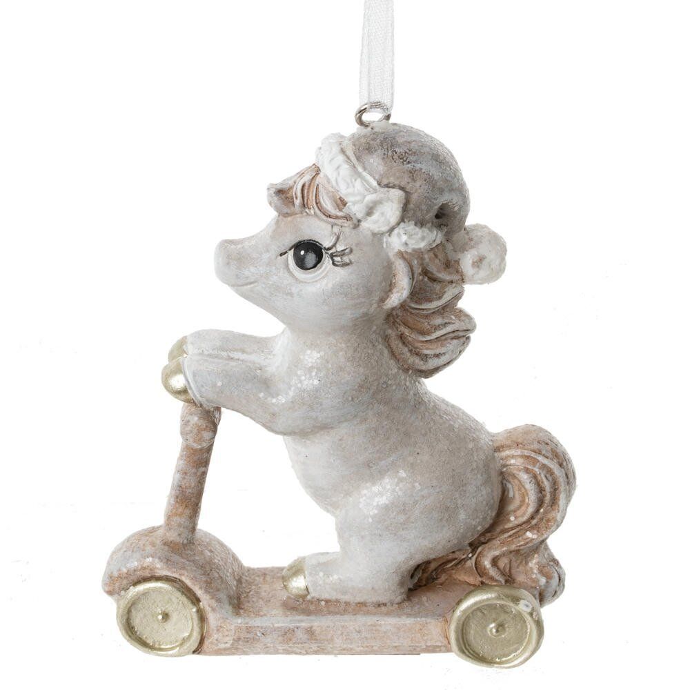 GAEM Фигурка декоративная подвесная "Лошадка на самокате", L7,5 W3 H9 см