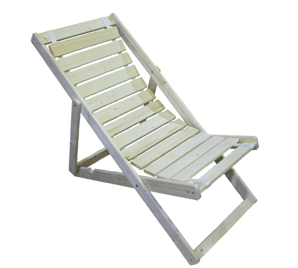 Кресло -шезлонг Альбатрос-2 арт.Ш1 светлое дерево бежевый, без м/э