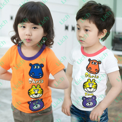 Футболка с принтами животных и надписями