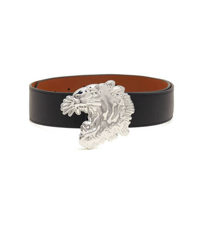 двусторонний кожаный ремень Kenzo - черный(FC65CE002L25)