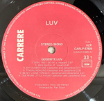 Luv' - Goodbye Luv' (Европа 1981г.)