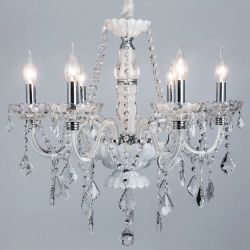 Citilux Финка CL353161 Люстра стеклянная подвесная Белая