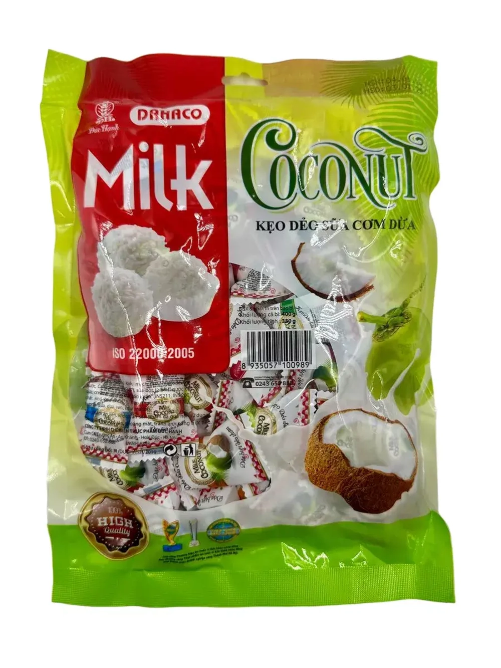 Натуральные молочно- кокосовые конфеты, 350гр.