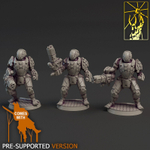 Xenos Armies Tau Empire Fire Warriors Breacher Team 1 шт. миниатюра для dnd, днд, pathfinder, фентези, Настольная игра, НРИ, Варгейм, РПГ