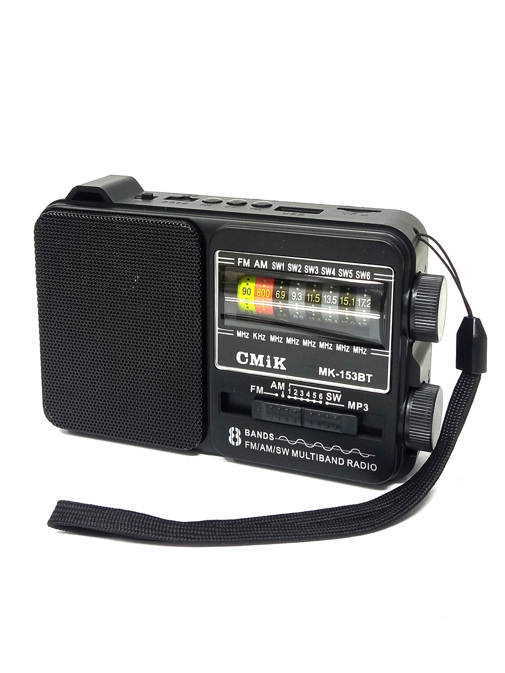 Радиоприемник с MP3 плеером,Bluetooth +фонарь CMiK MK-153BT