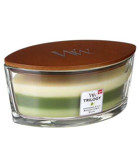 Садовый оазис, ароматическая свеча эллипс, WoodWick