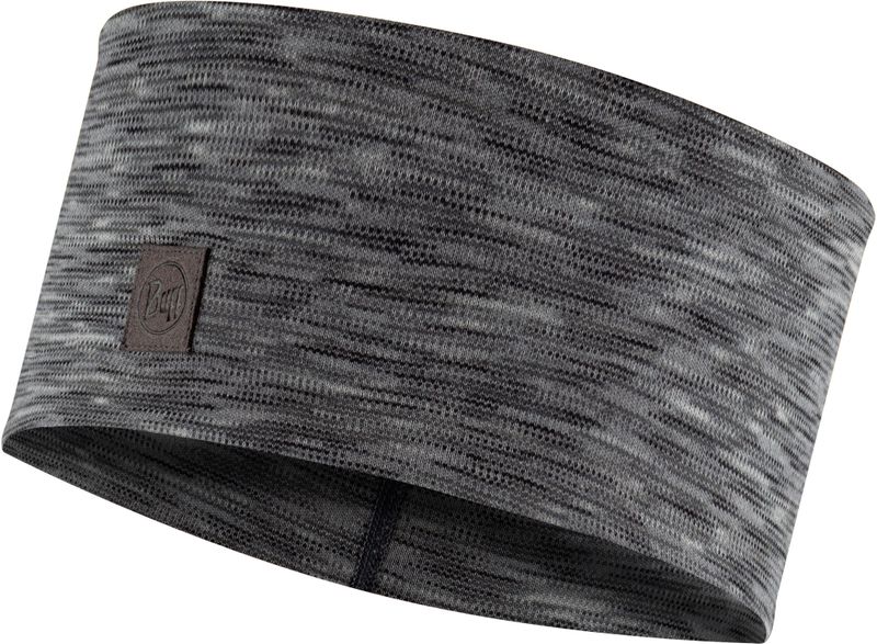 Шерстяная повязка на голову Buff Headband Midweight Wool Multistripes Fog Grey Фото 1