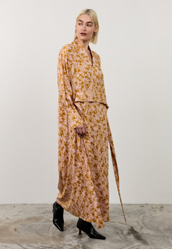 Платье макси цветок