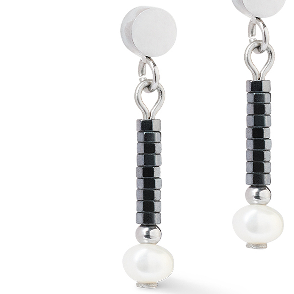 Серьги Coeur de Lion Anthracite-Silver 1138/21-1224