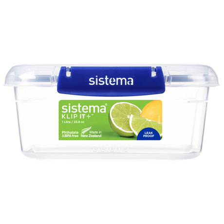 Контейнер 1л Sistema Klip It+ синий