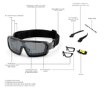 Спортивные очки OCEAN Chameleon Black / Revo Blue Polarized lenses