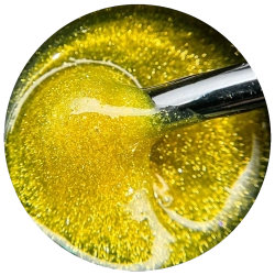 Гель моделирующий самовыравнивающий Мерцающий Желтый 15мл ОПЦИЯ