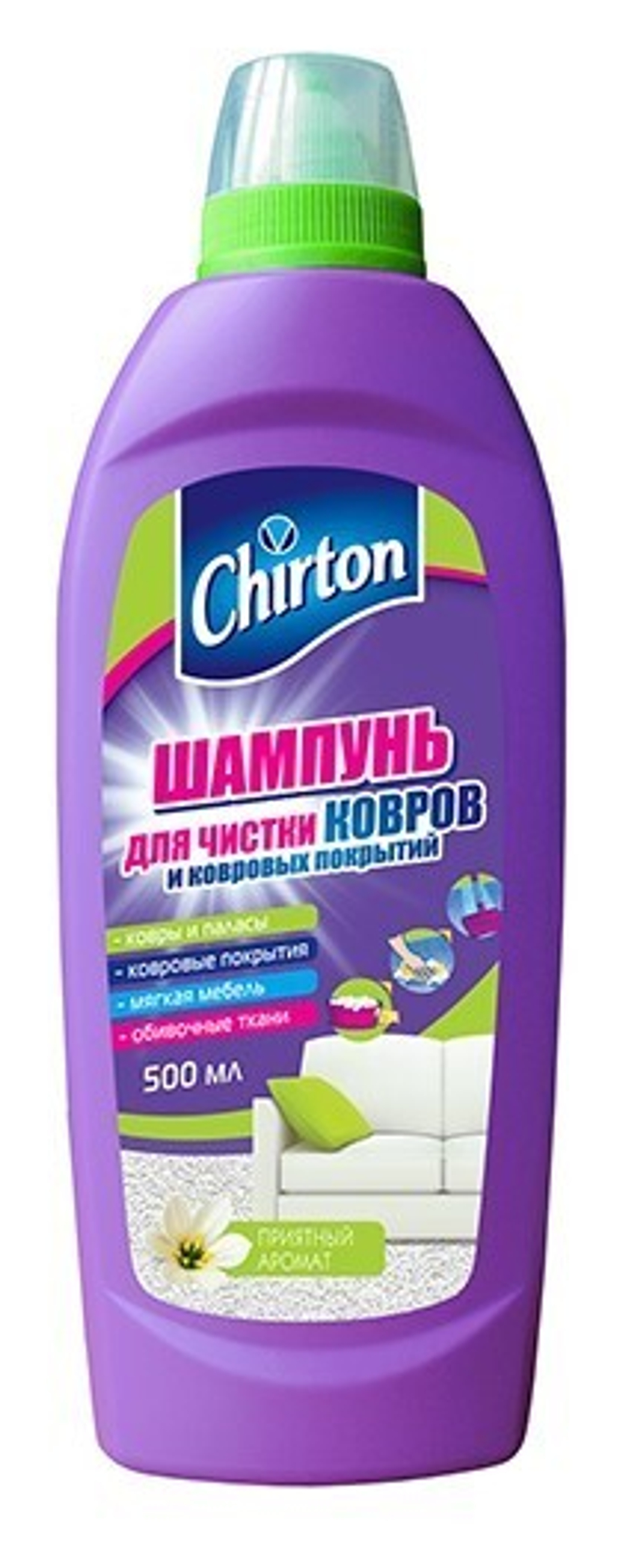 Chirton шампунь для чистки ковров 500 мл. *6*12