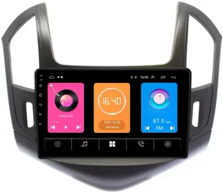 Магнитола для Chevrolet Cruze 2012-2015 (рамка черная) - OEM GT9-240 на Android 10, 2ГБ-16ГБ