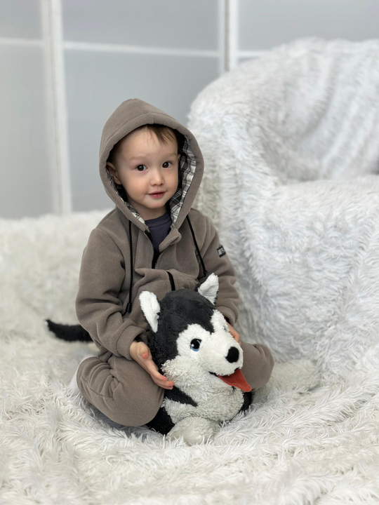 Флисовый костюм Серый