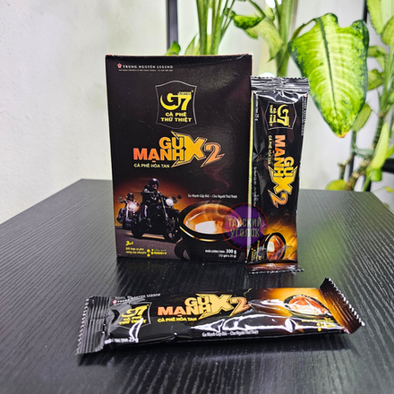 Кофе растворимый 3в1 Trung Nguyen G7 Strong X2 Gu Manh 12 пакетиков по 25 гр
