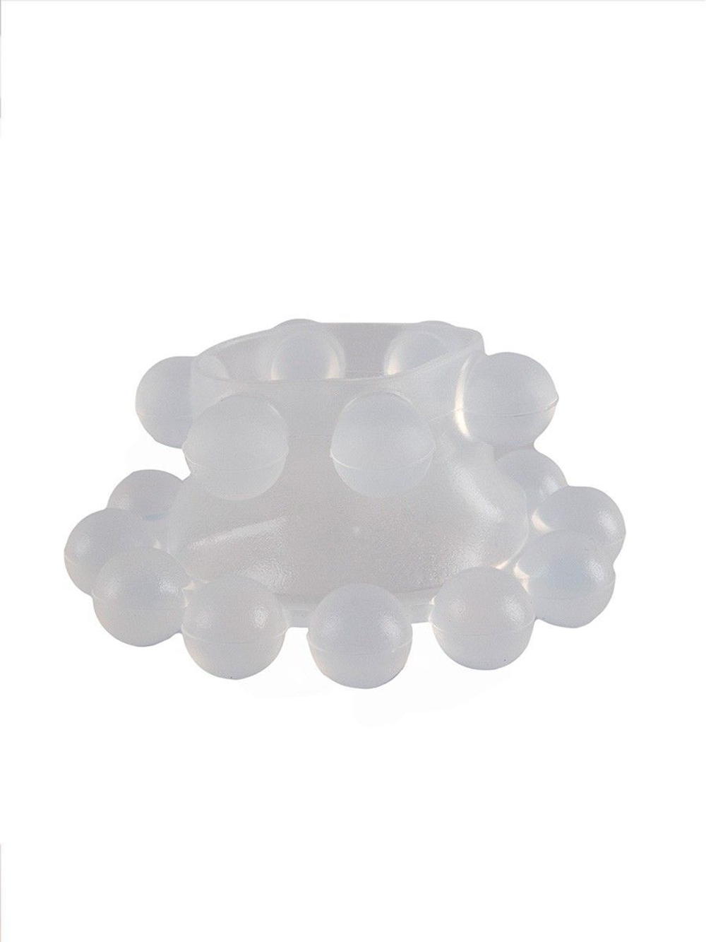 Эластичное эрекционное кольцо с двумя рядами шариков