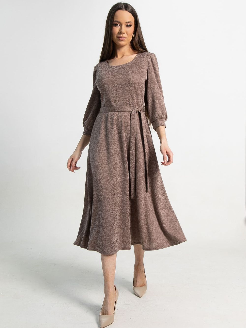 Платье трикотажное Ирина НЬЮ (кофе) П15220-9М LT Collection