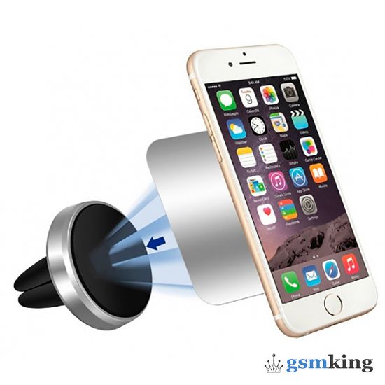 iSA Magnetic Air Vent Holder Silver (Серебристый)