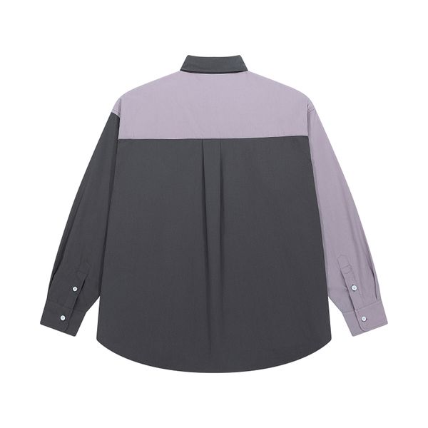 Сорочка мужская Puff лиловая - фото 3