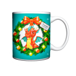 Кружка керамическая 330мл «Счастливый Дракоша Рони»