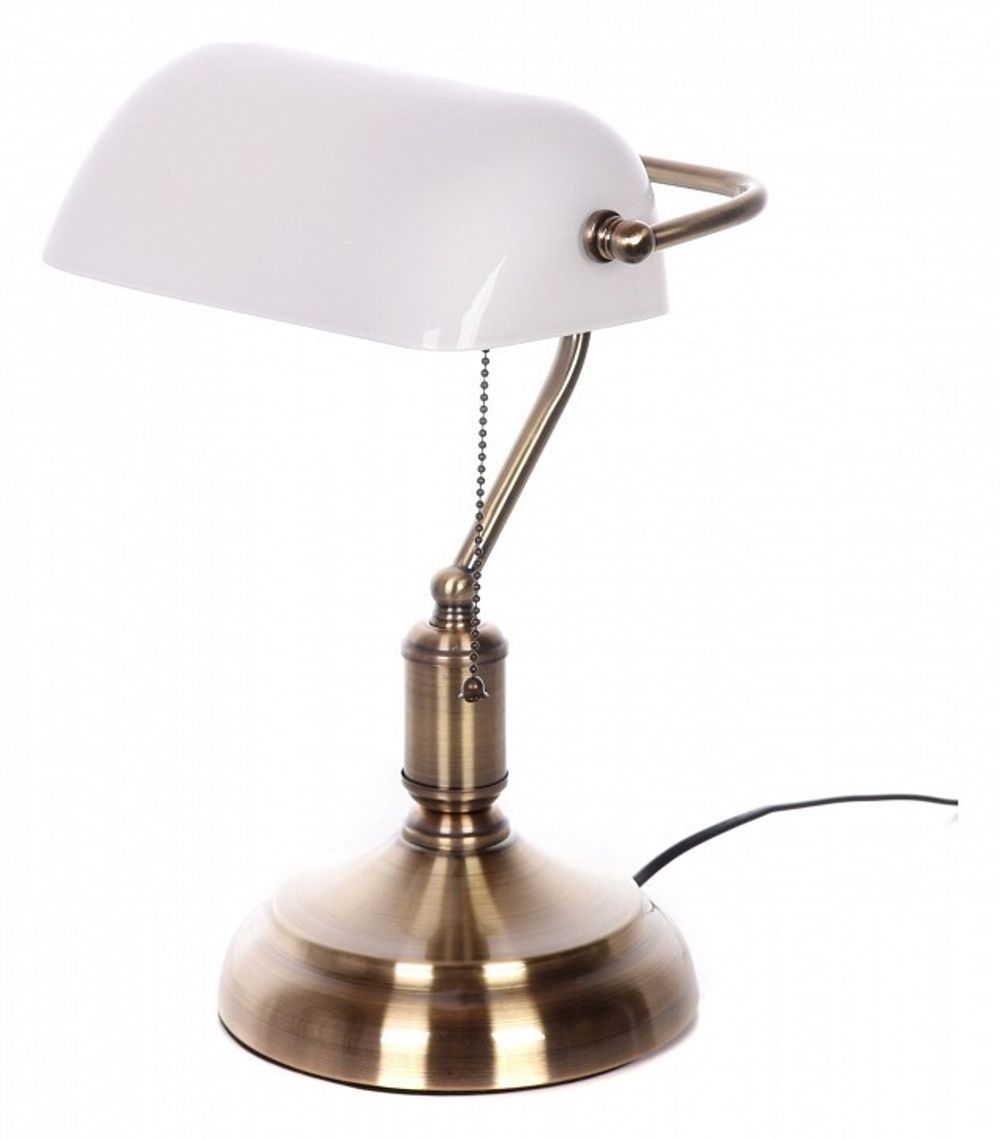 Настольная лампа декоративная LUMINA DECO BANKER LDT 305 WT