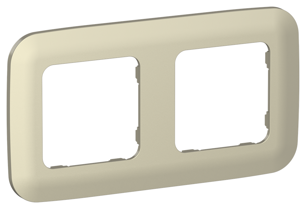 FLITE Рамка 2-местная РУ-2-А-ФлШ шампань IEK