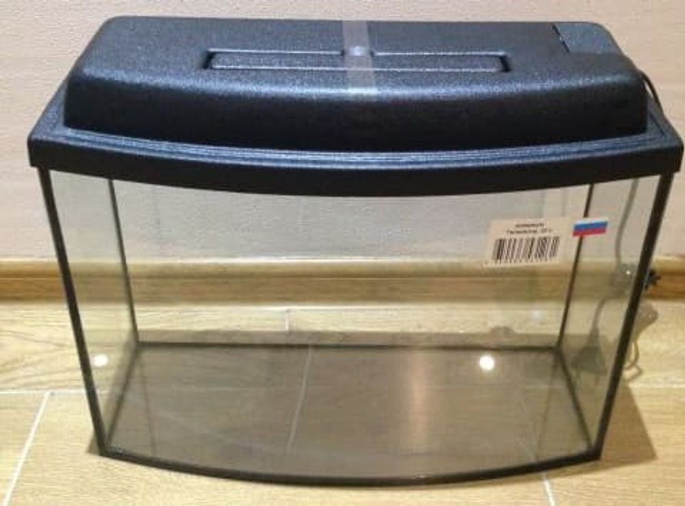 Аквариум с крышкой "Телевизор" 75л "Авгуръ" черный