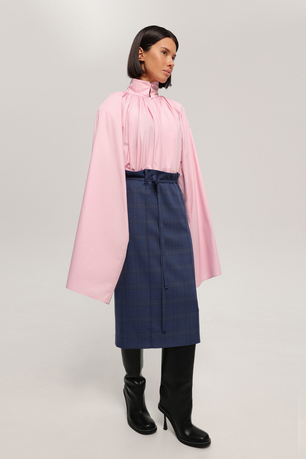 Блуза со съёмными манжетами