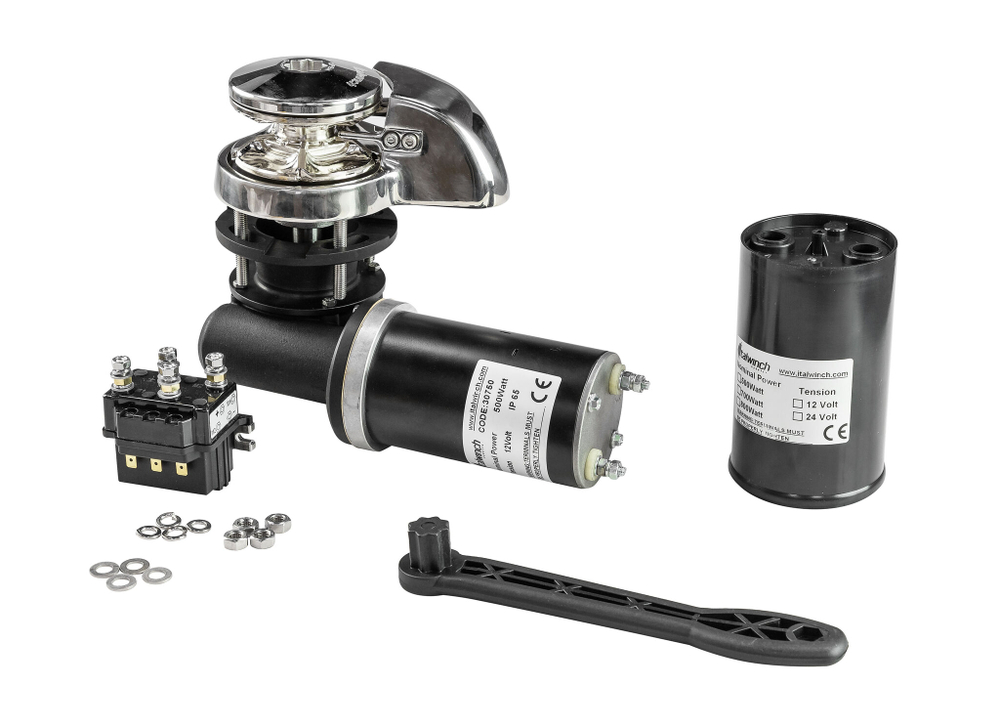 Лебедка якорная Italwinch SMART без барабана, 500Вт, 12В, цепь 6мм