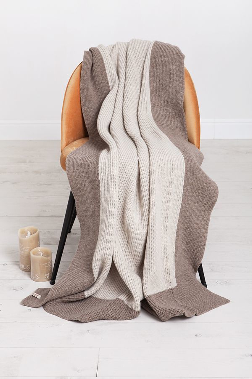 Плед 150х200 Luxberry Lux 57 бежевый-молочный Португалия