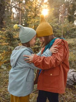 Парка c флисом терракота