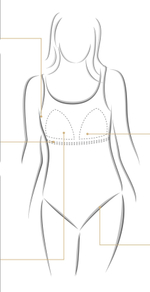Купальник ортопедический со встроенным лифом, слитный Amoena 38C/EU