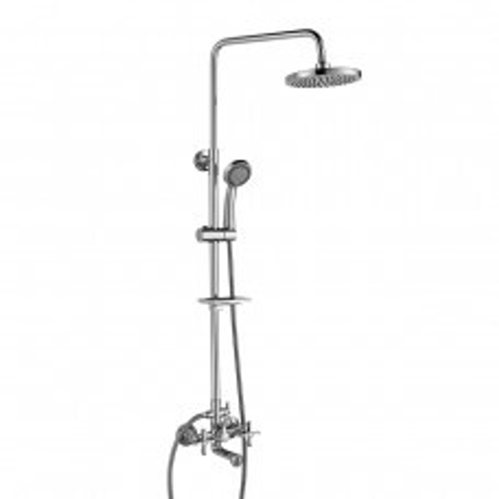 Смеситель RS42-46 ROSSINKA для ванны и душа (лейка верх. поворотн. Тропич. дождь+лейка ручная 5-функ