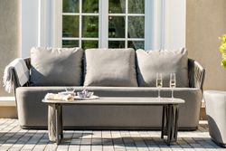 "Флоренция" лаунж-зона из искусственного ротанга, цвет графит