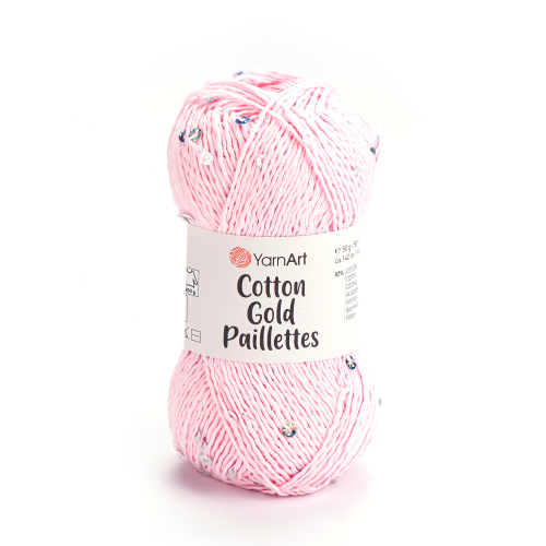 Пряжа YarnArt Cotton Gold Paillettes (7107)