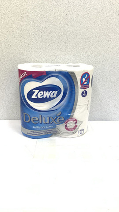 Т/бумага Zewa Delux 3-х сл. 4шт.(Белая)