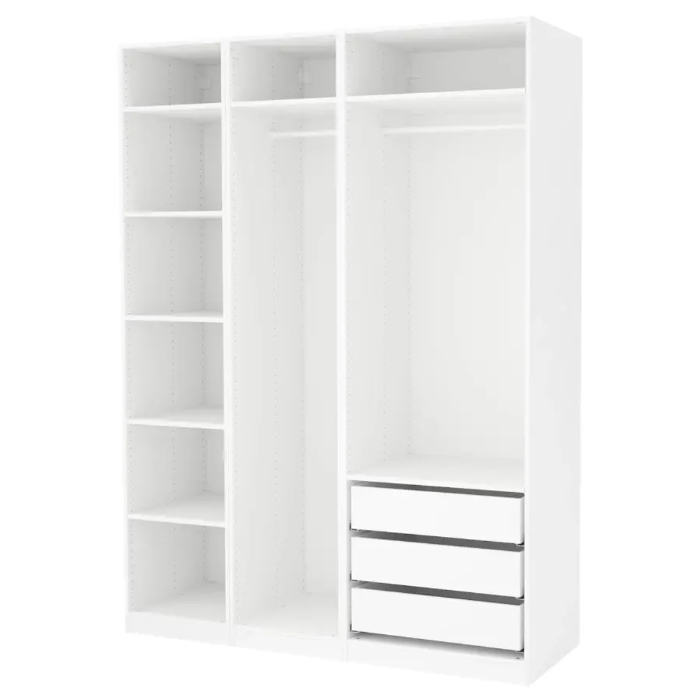 Гардероб - IKEA PAX, 175x58x236 см, белый ПАКС ИКЕА