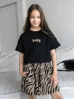 Летний костюм зебра для девочки