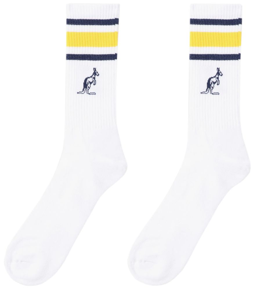 Носки теннисные Australian Cotton Socks With Stripes 1P - bianco/girasole