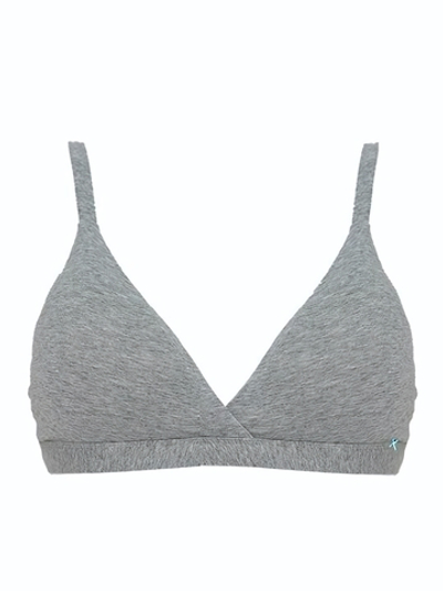 Бюстгальтер-триангул с мягкими двухслойными чашками (Размер: 4B) (Цвет: серый меланж)