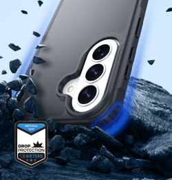 Чехол матовый полупрозрачный черный для Samsung Galaxy A37, A36 и A56, серия Yind Series от Dux Ducis