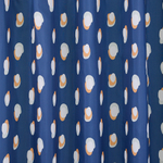 Штора для ванной темно-синего цвета с принтом sun spots  из коллекции wild, 180х200 см